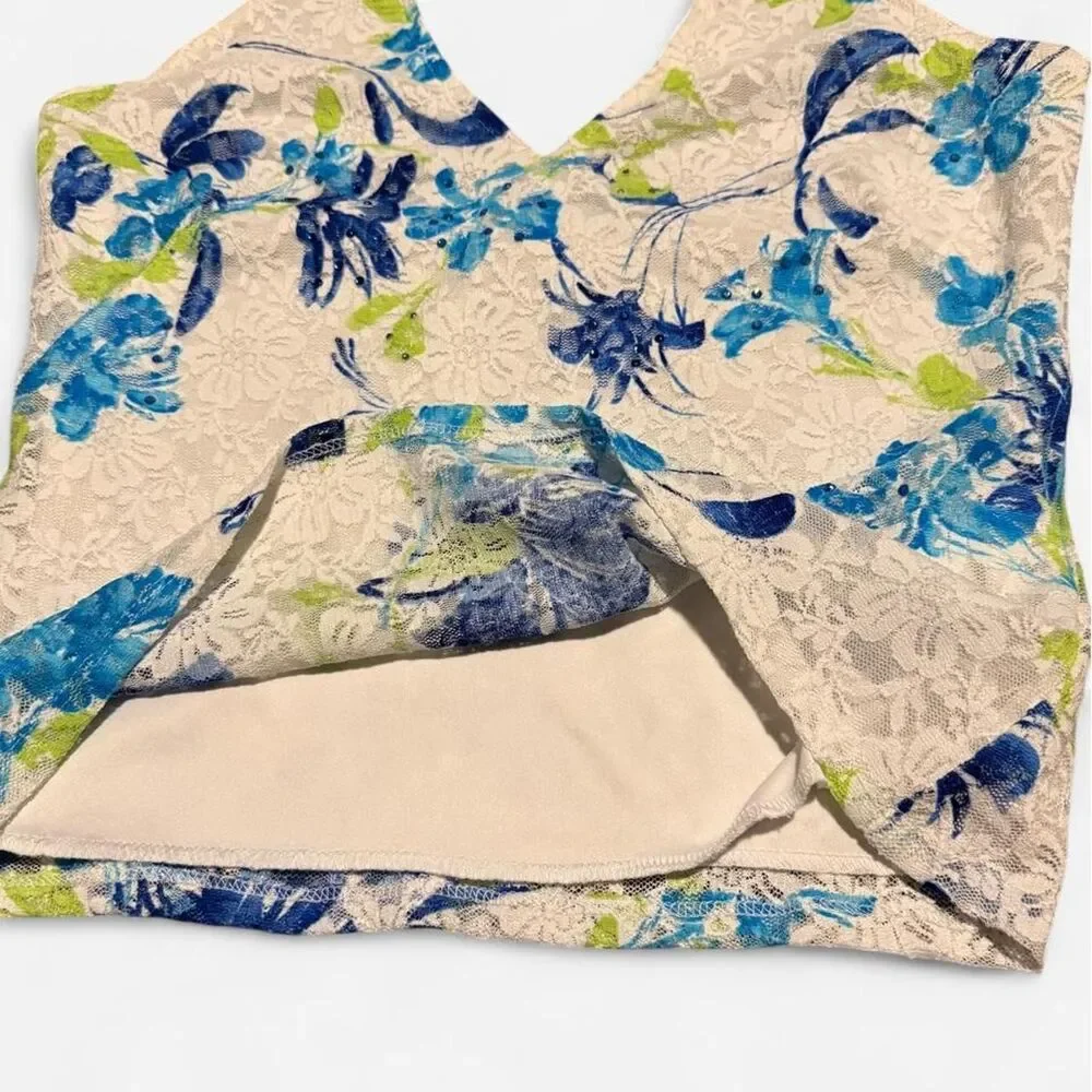 Cache Floral Lace Halter Top
